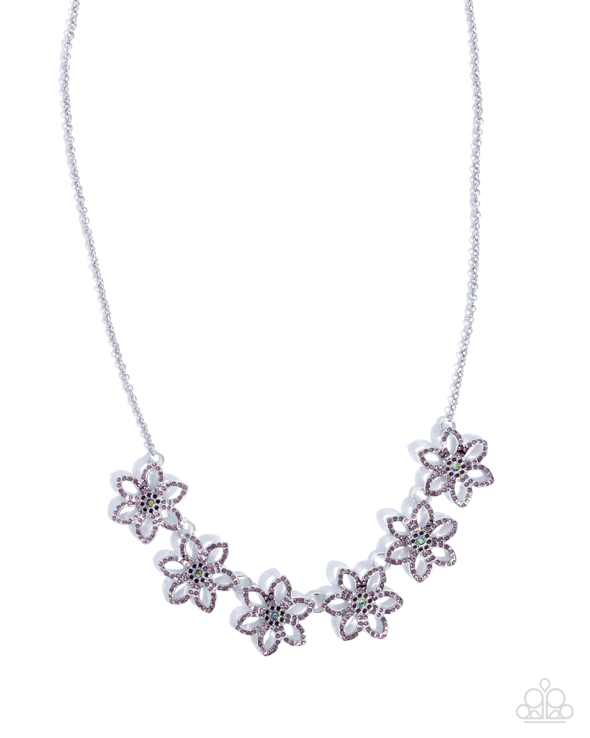 Blooming Backstage - purple - Paparazzi necklace