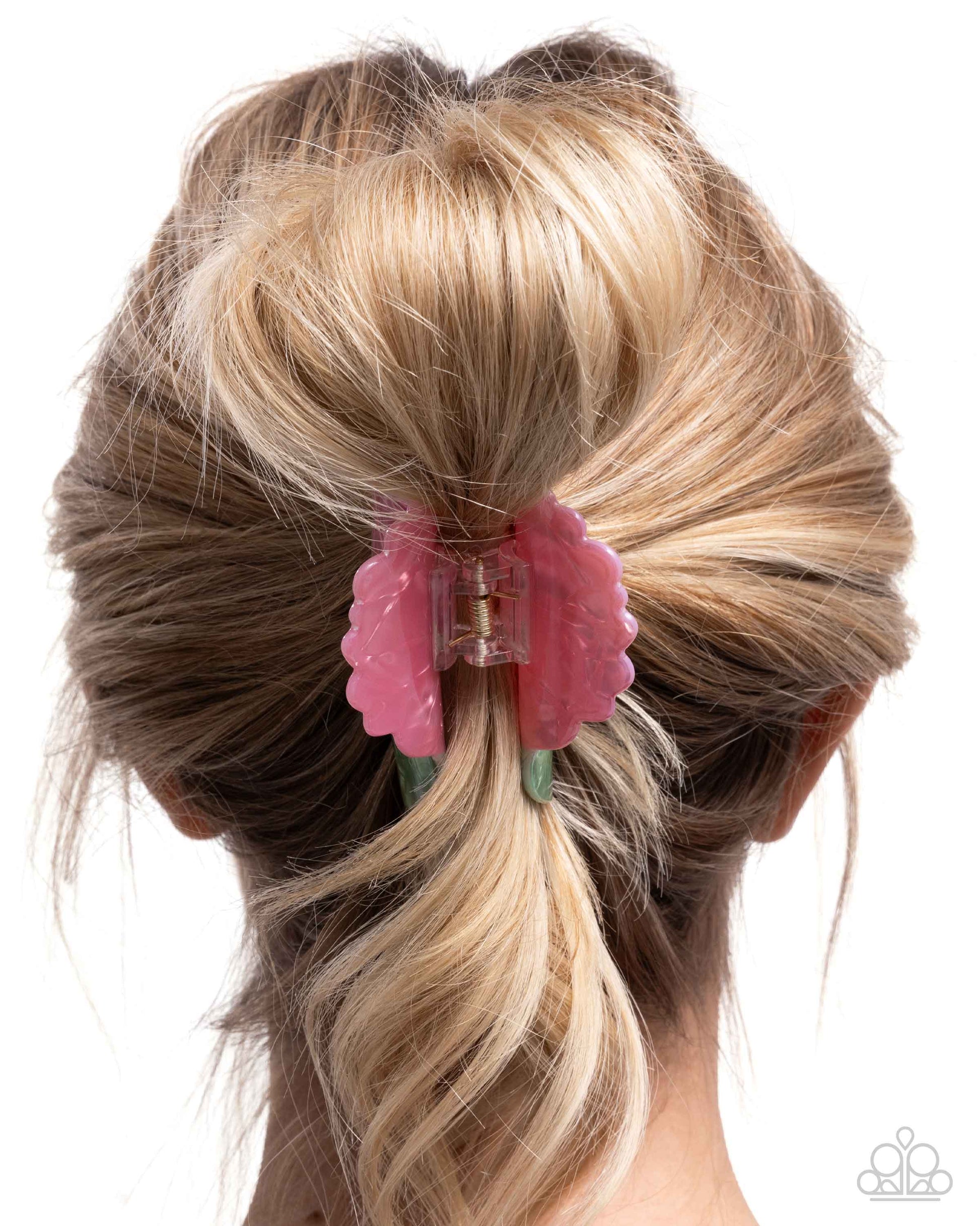 Blooming Baddie - pink - Paparazzi hair clip