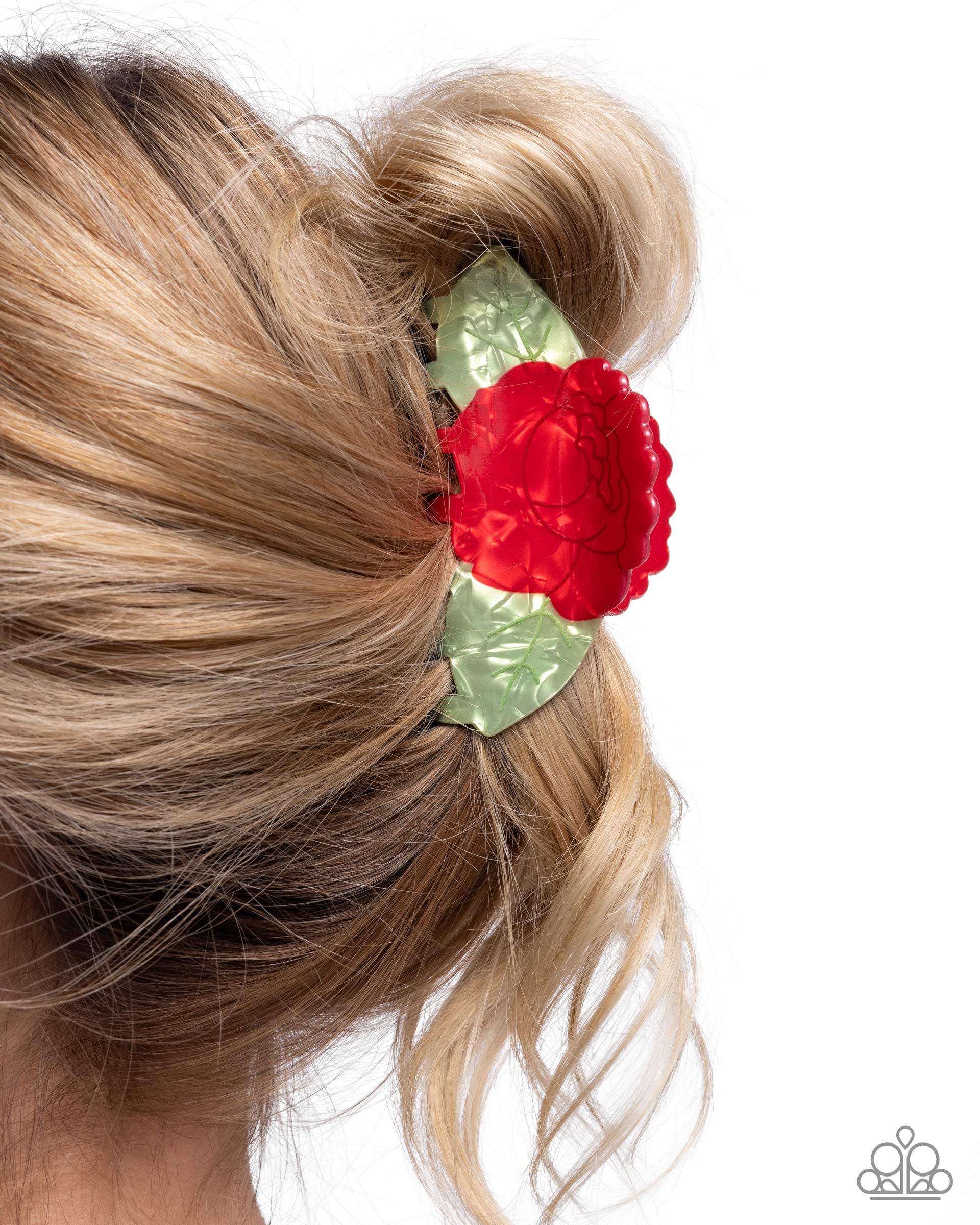 Blooming Baddie - red - Paparazzi hair clip