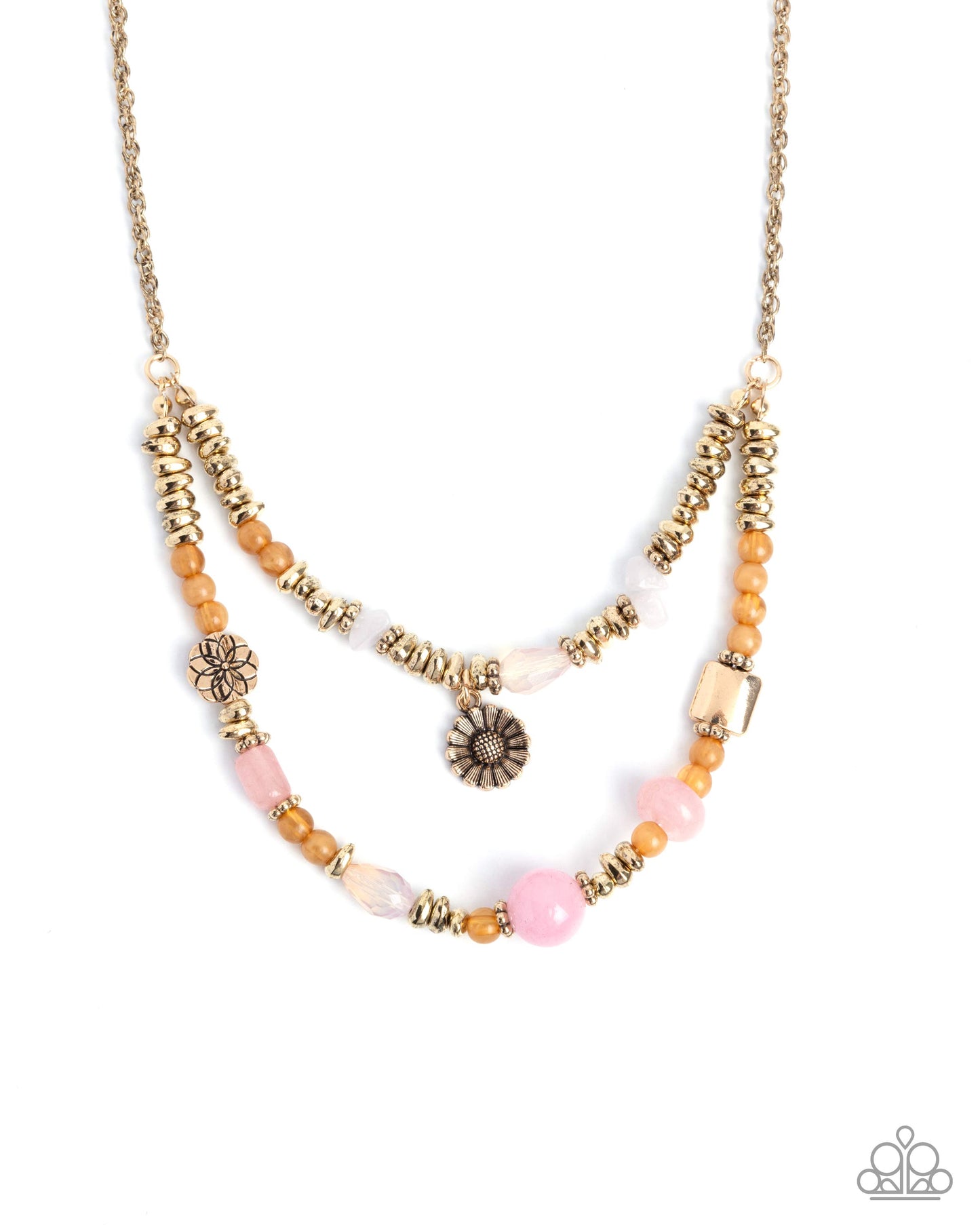 Blooming Barricade - pink - Paparazzi necklace