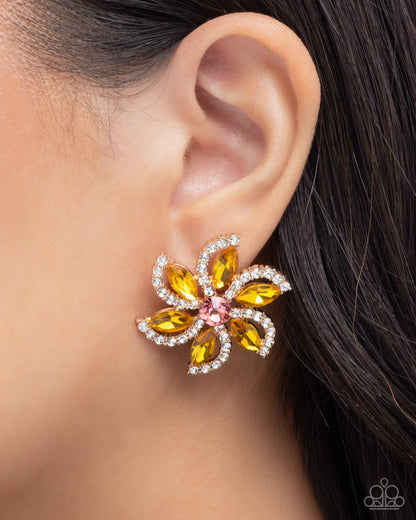 Blooming Belief - multi - Paparazzi earrings