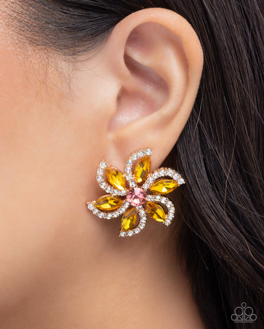 Blooming Belief - multi - Paparazzi earrings