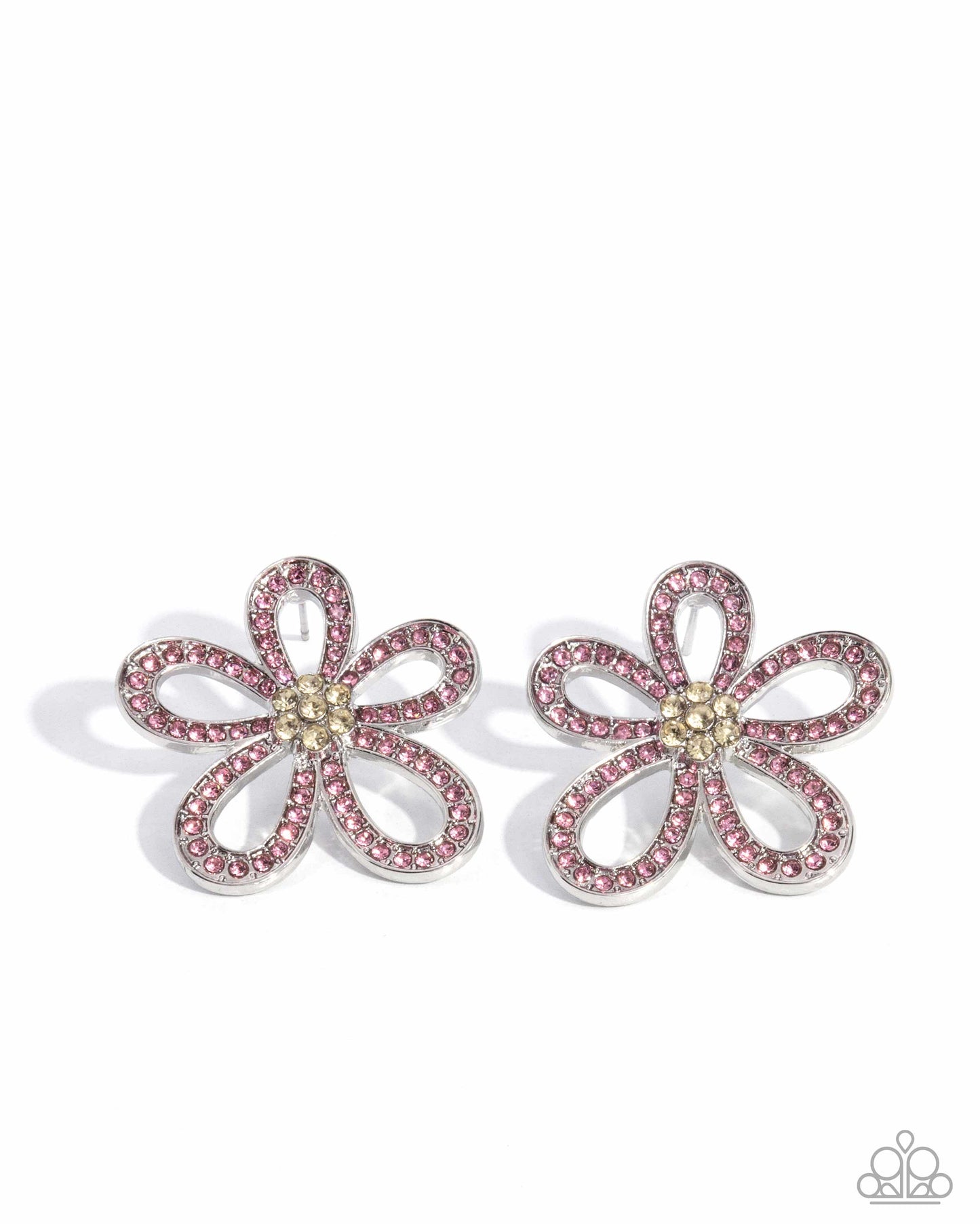 Blooming Belle - pink - Paparazzi earrings