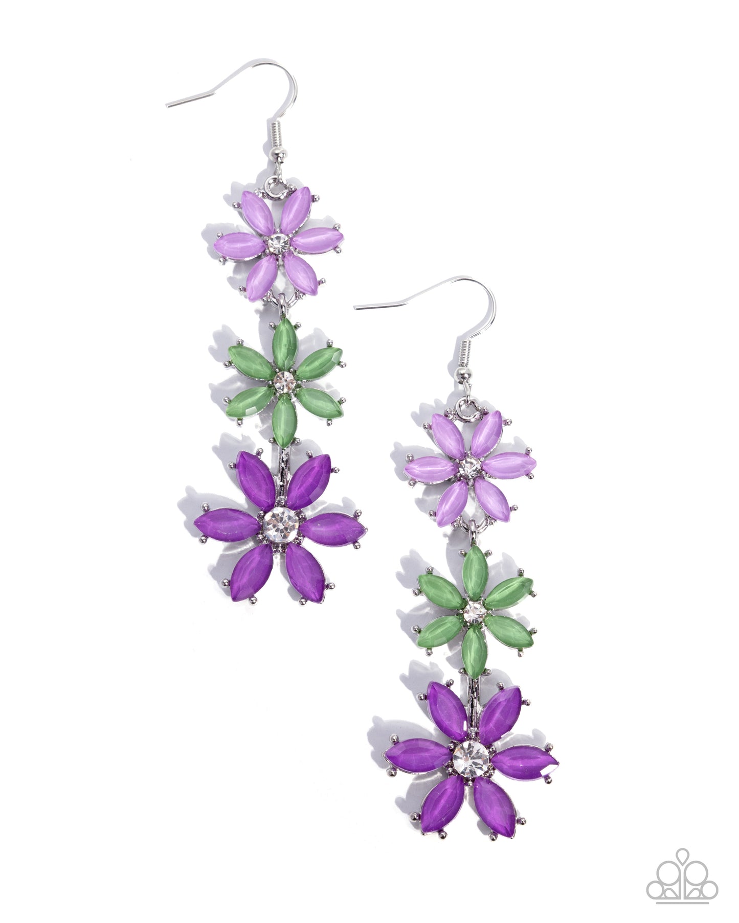 Blooming Bombshell - purple - Paparazzi earrings