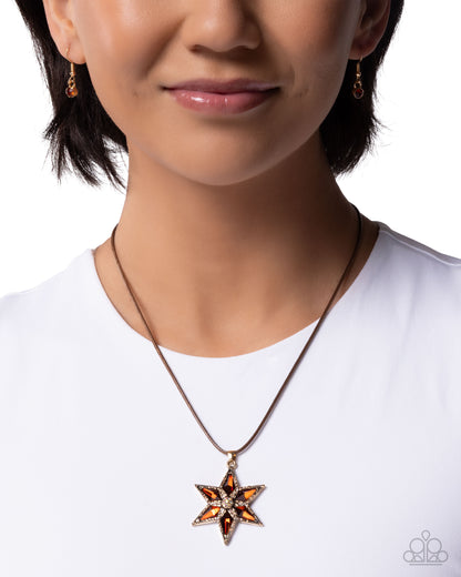 Blooming Boss - brown - Paparazzi necklace