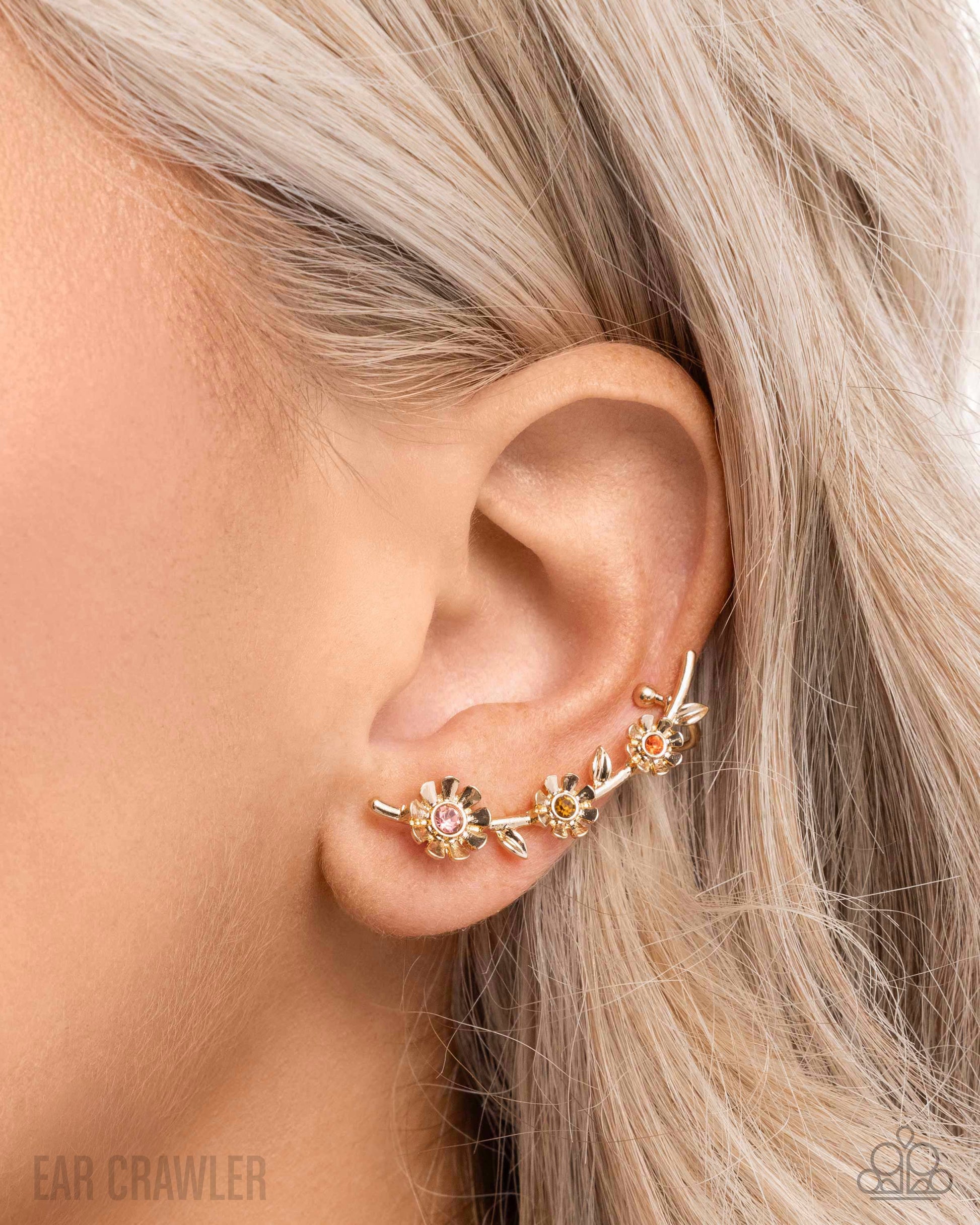 Blooming Boulevard - gold - Paparazzi earrings