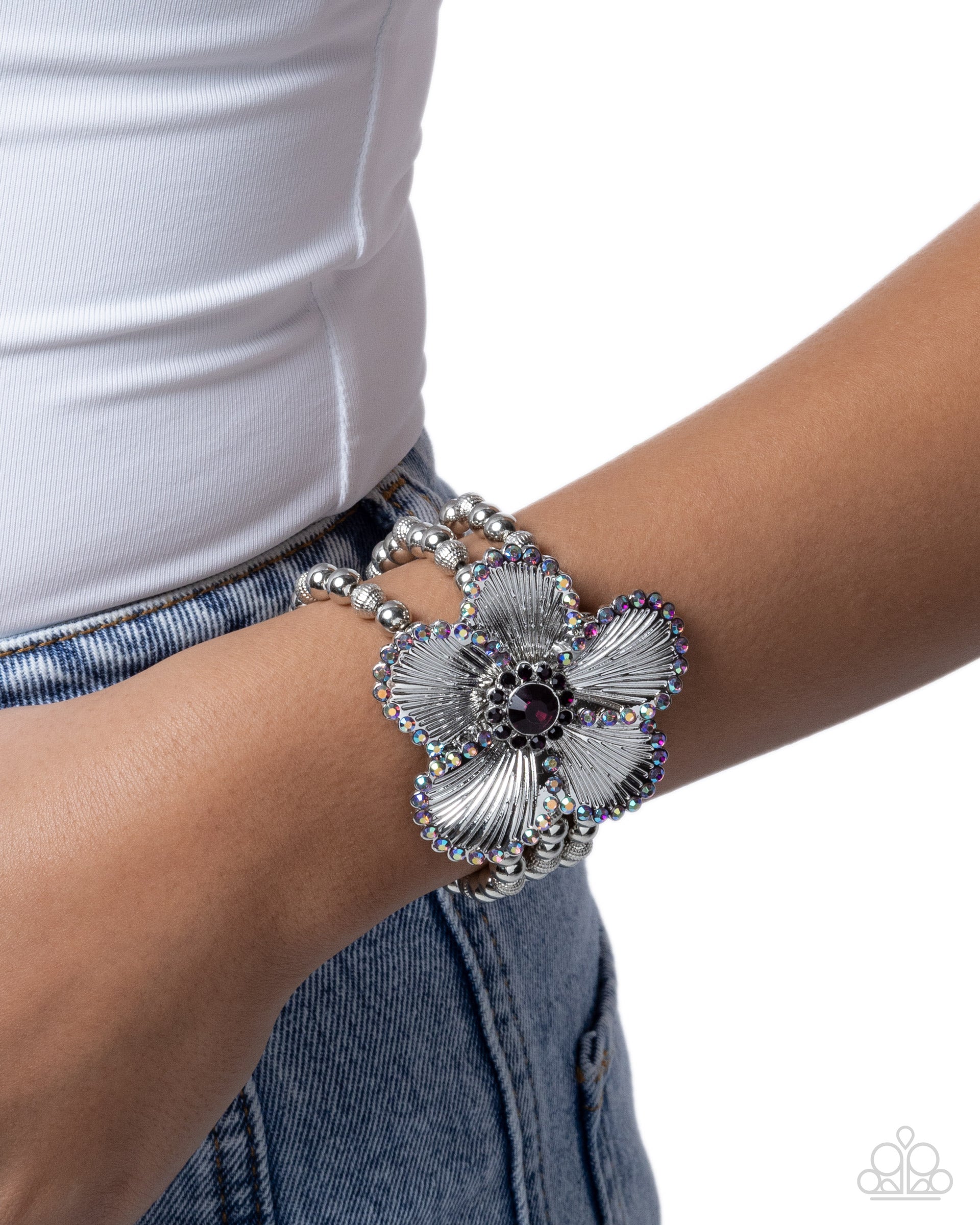 Blooming Bourrée - purple - Paparazzi bracelet