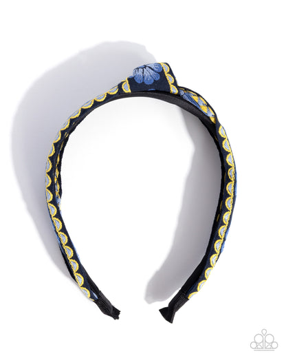 Blooming Business - blue - Paparazzi headband