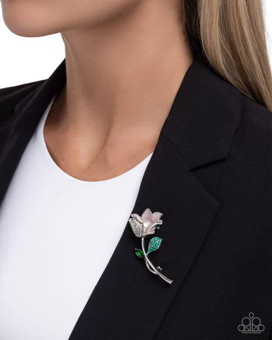 Blooming Busybody - pink - Paparazzi brooch