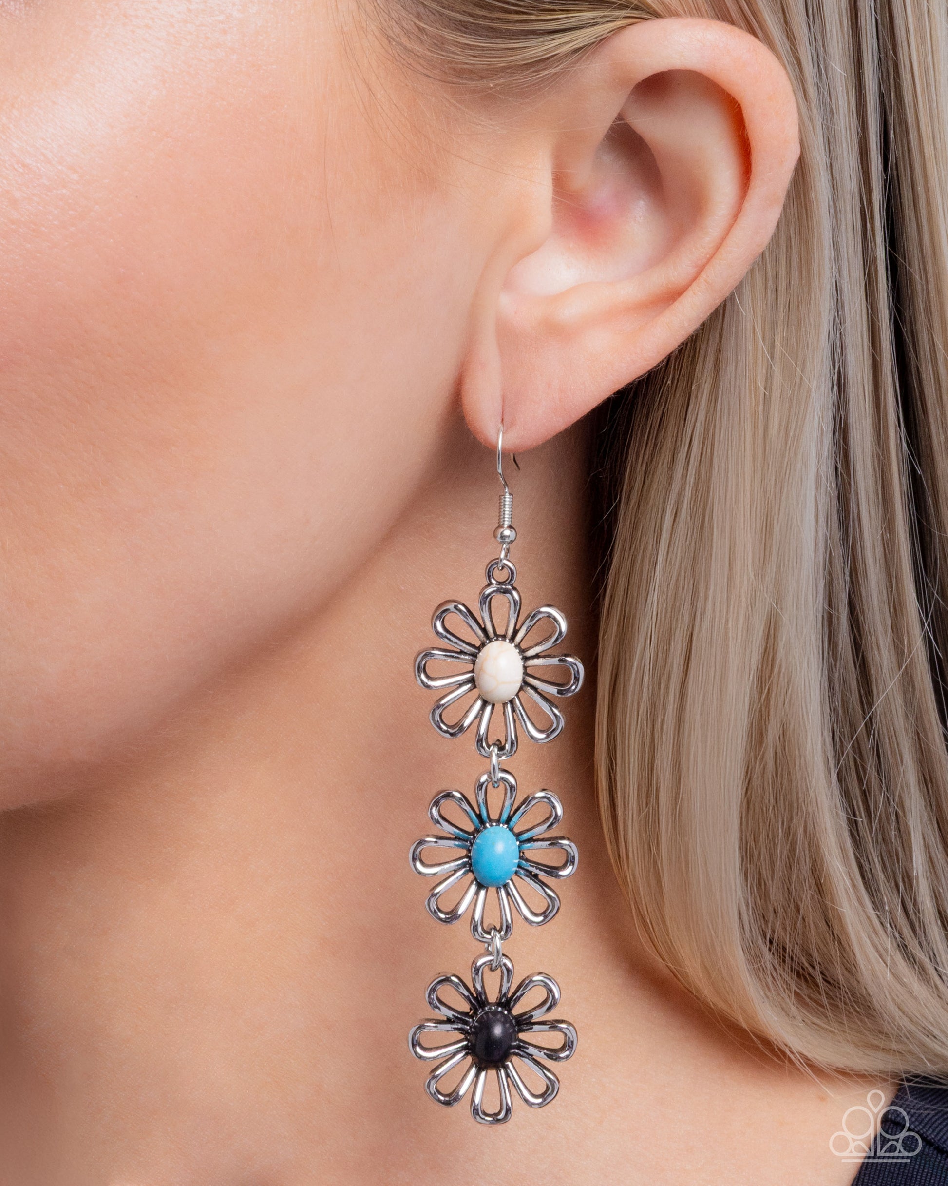 Blooming Buzz - multi - Paparazzi earrings