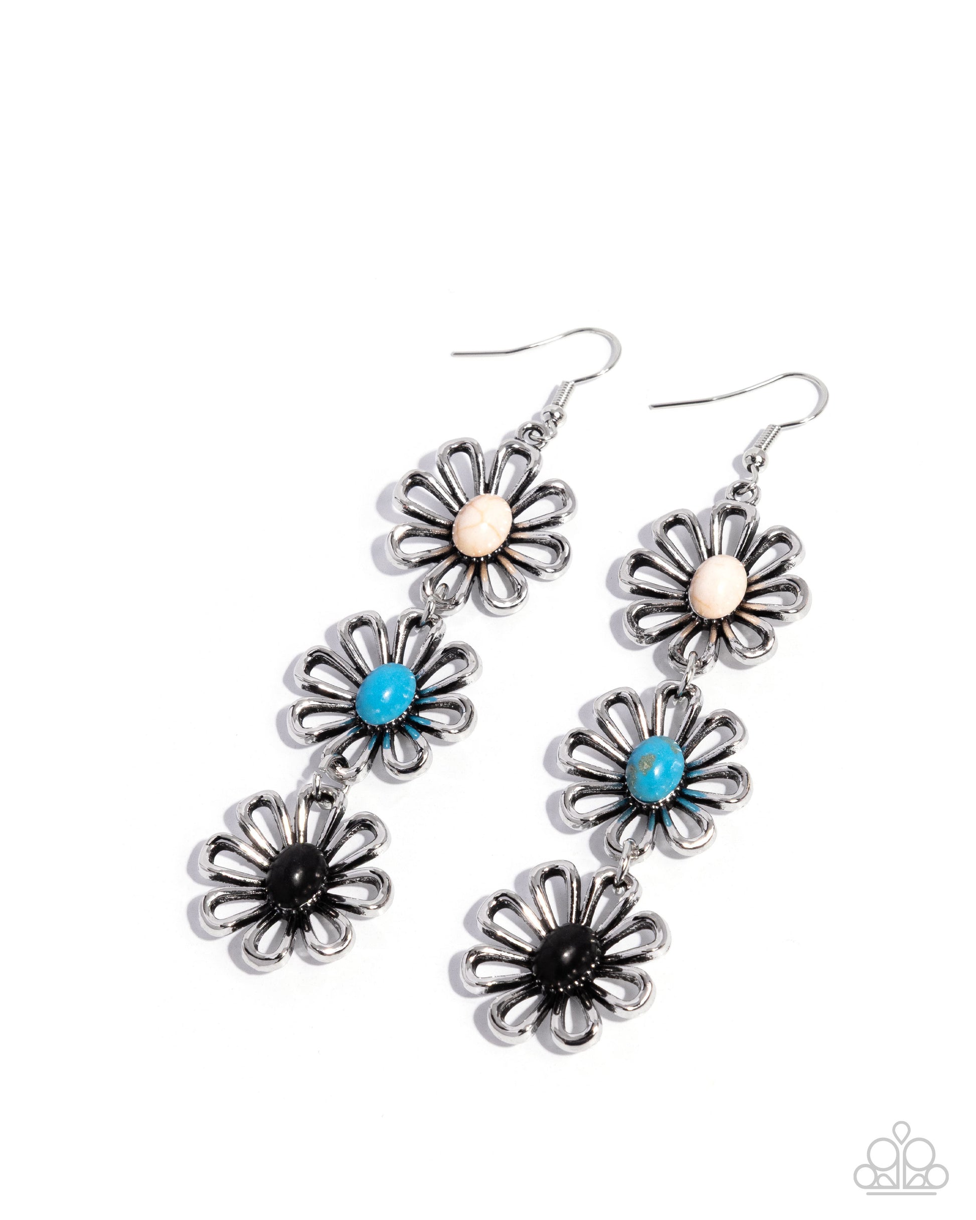 Blooming Buzz - multi - Paparazzi earrings
