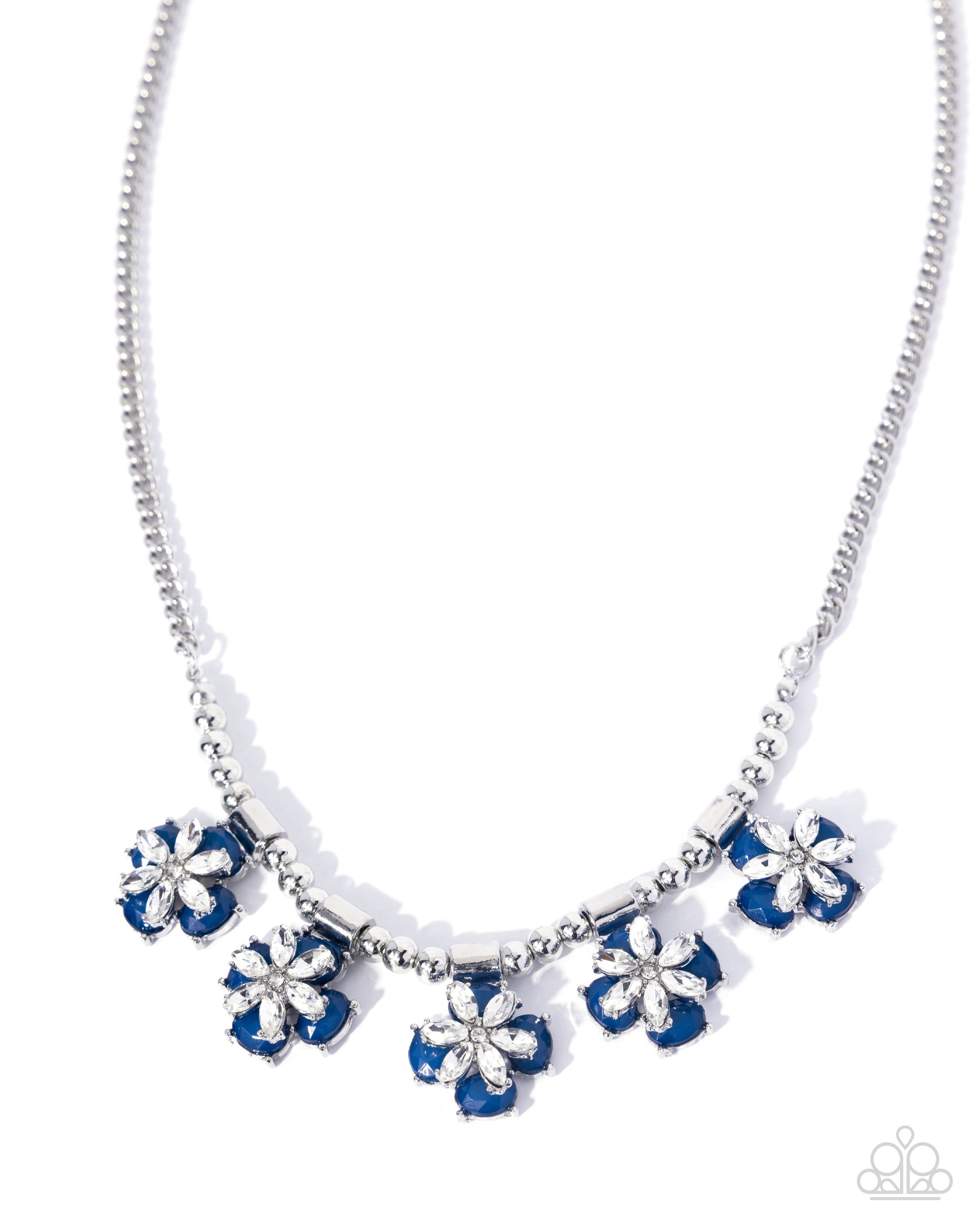 Blossoming Ballroom - blue - Paparazzi necklace