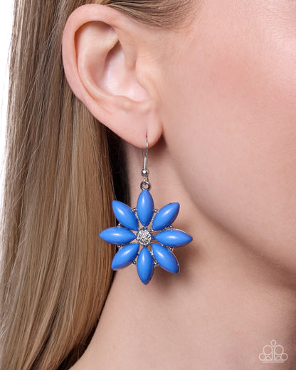 Blossoming Debut - blue - Paparazzi earrings