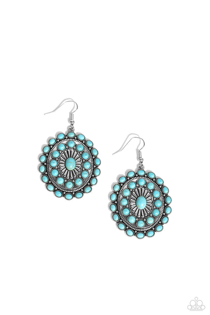 Bohemian Badlands - blue - Paparazzi earrings