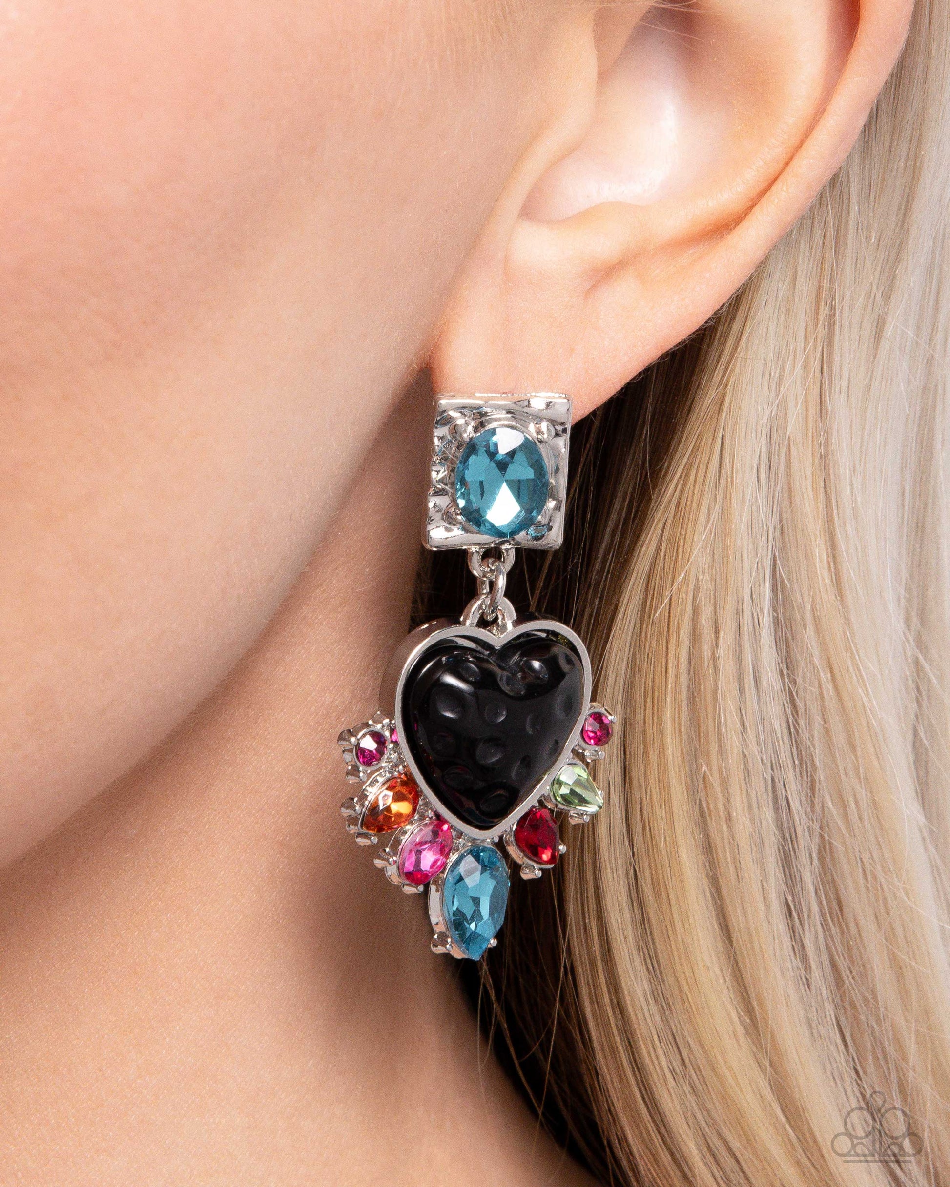 Bohemian Bling - black - Paparazzi earrings