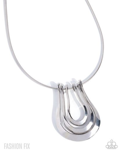 Bohemian Bravado - silver - Paparazzi necklace