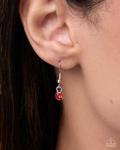 Bold Ballad - red - Paparazzi necklace