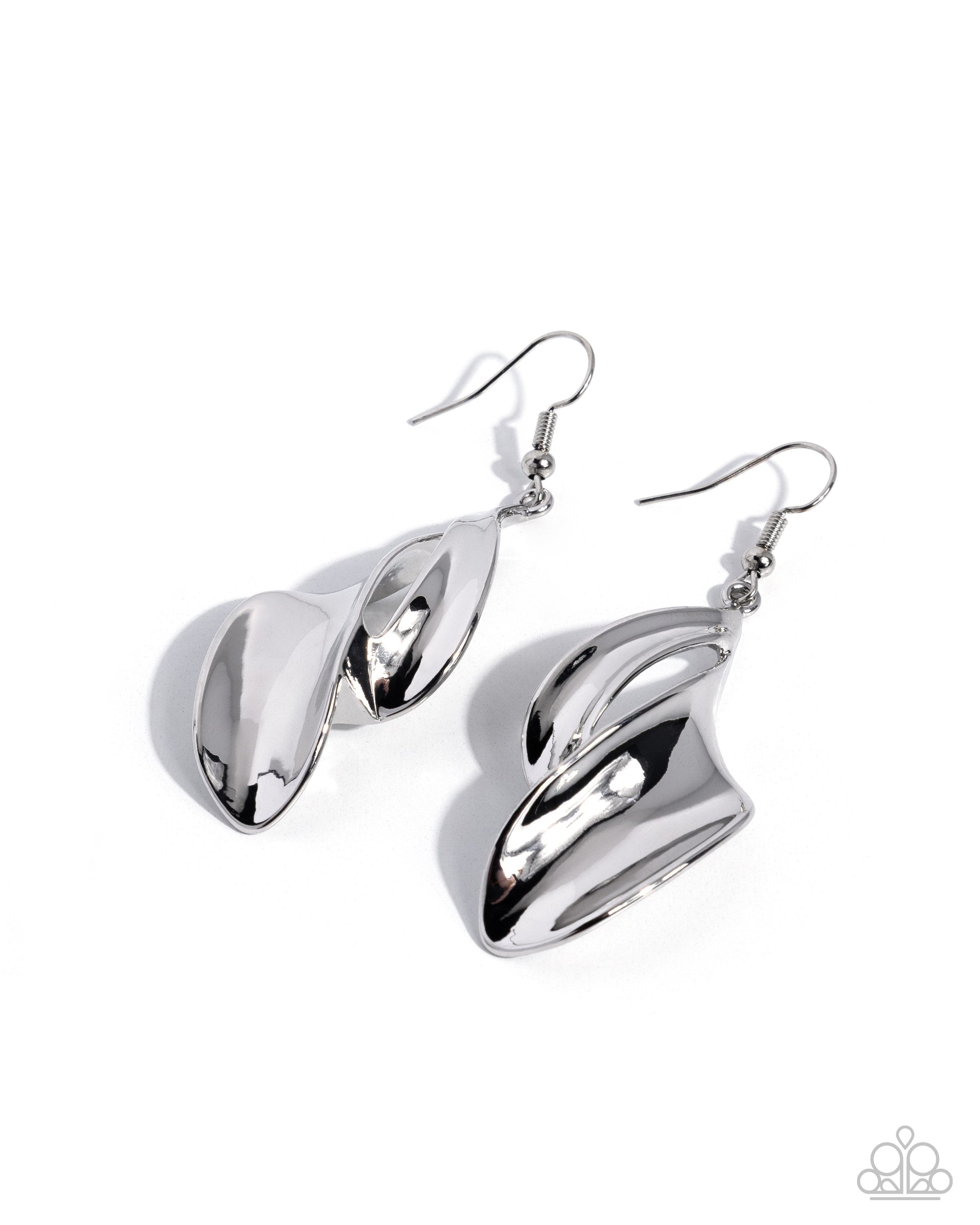 Bold Beacon - silver - Paparazzi earrings