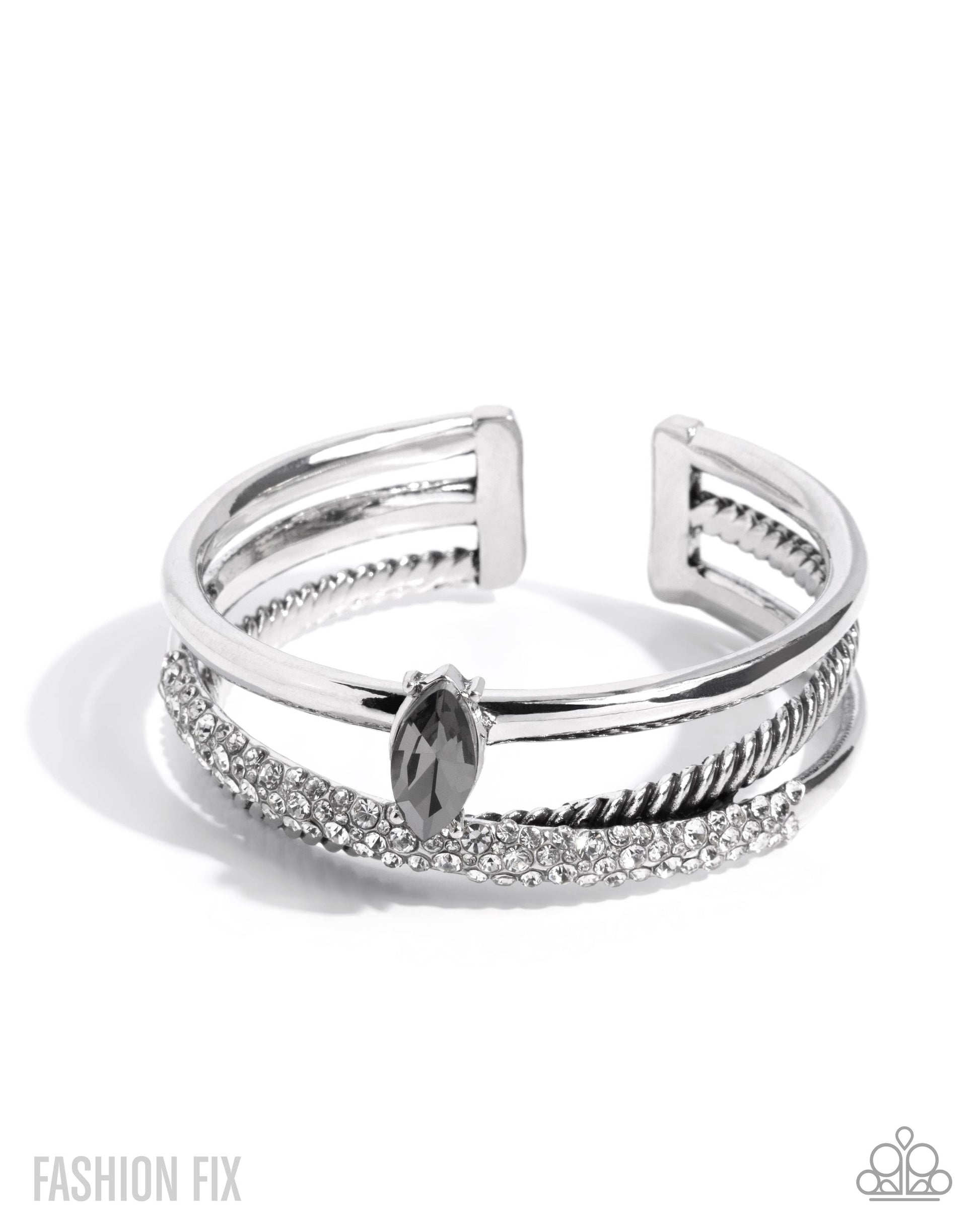 Bold Boundary - silver - Paparazzi bracelet