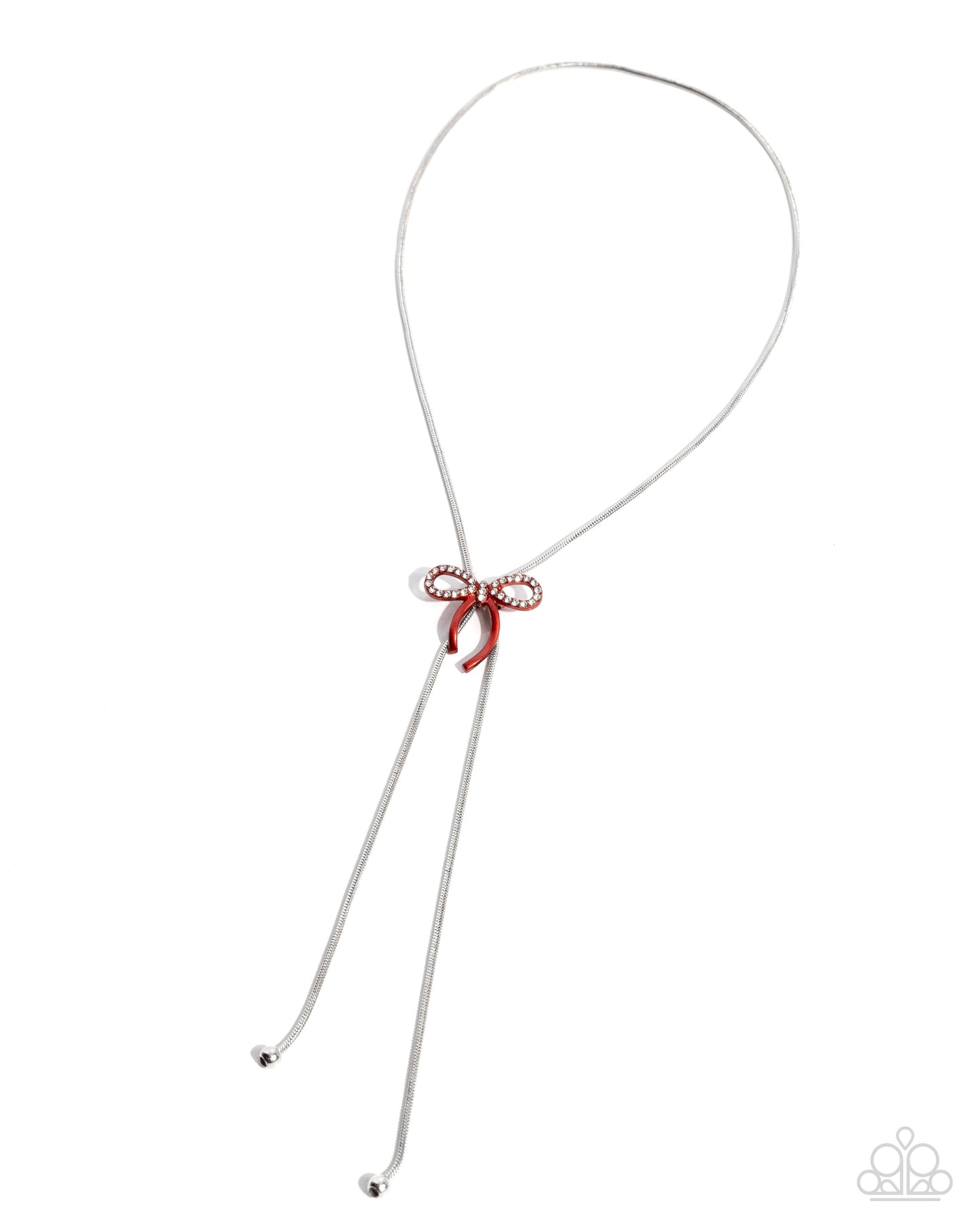 Bombshell Bow - red - Paparazzi necklace