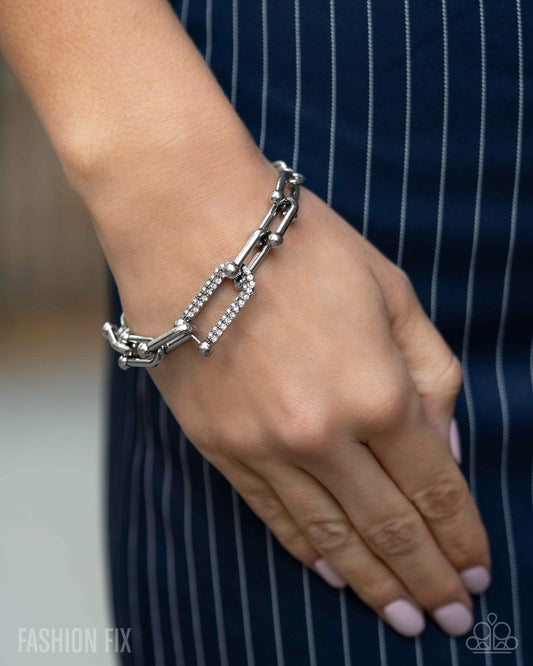 Boosted Bling - white - Paparazzi bracelet