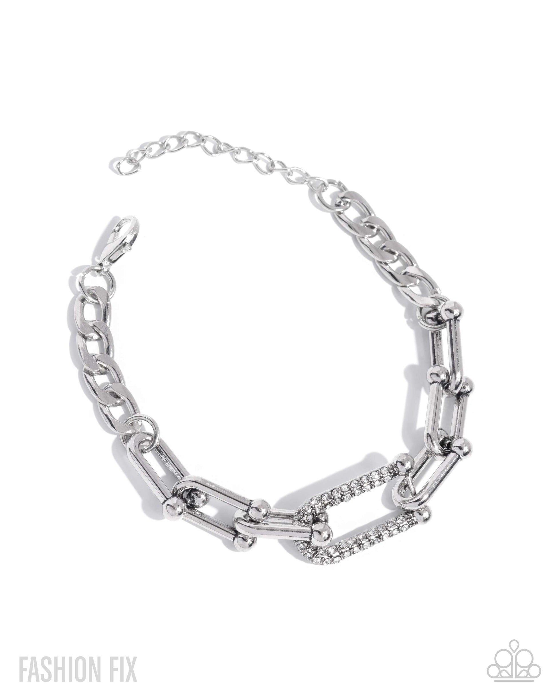 Boosted Bling - white - Paparazzi bracelet