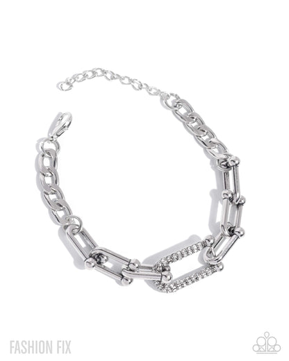 Boosted Bling - white - Paparazzi bracelet