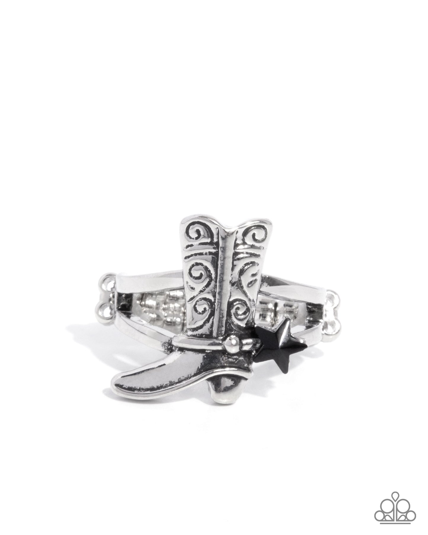 Boot Beginning - black - Paparazzi ring