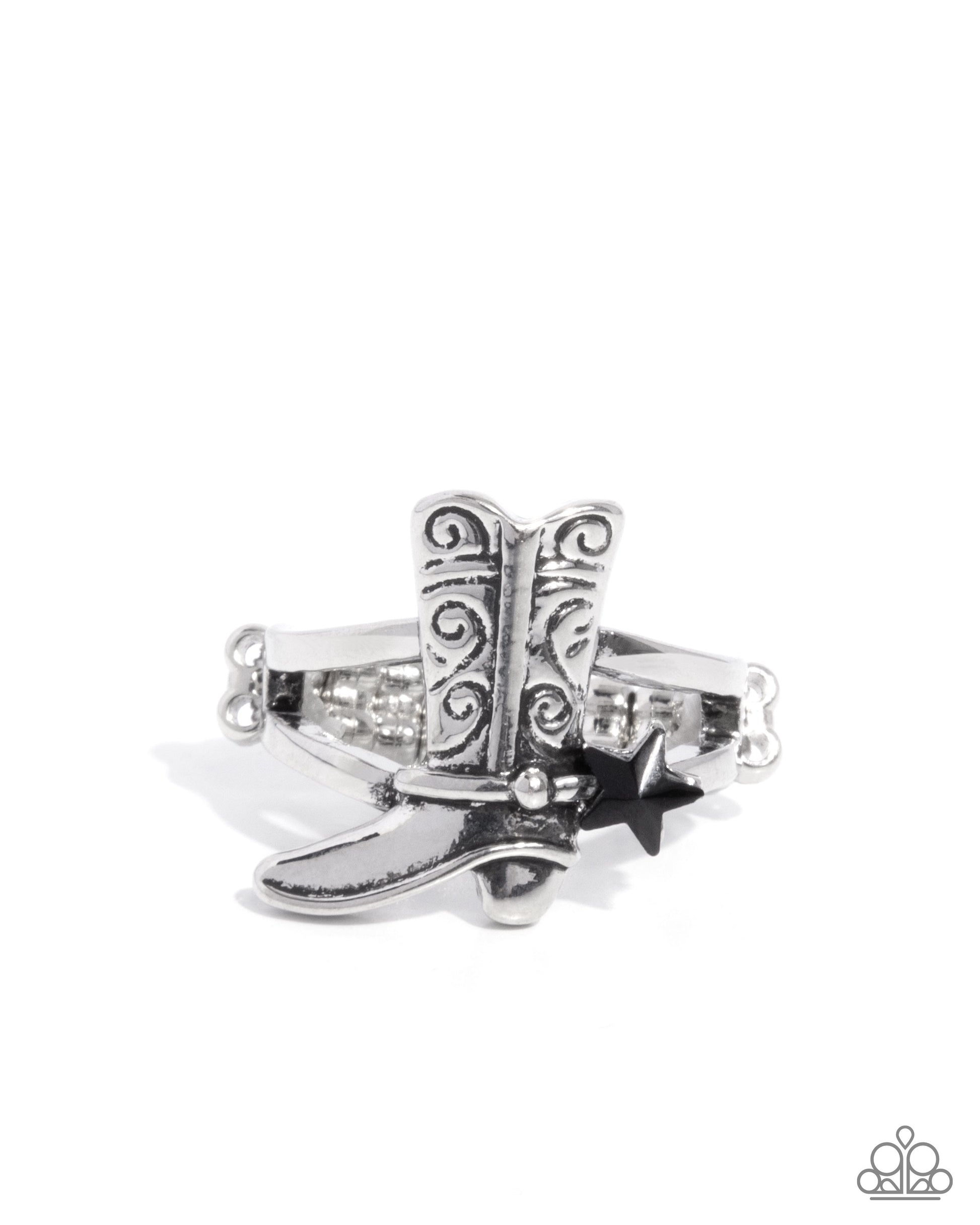 Boot Beginning - black - Paparazzi ring