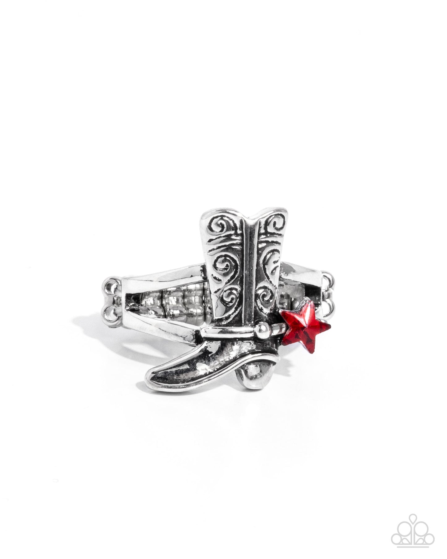 Boot Beginning - red - Paparazzi ring