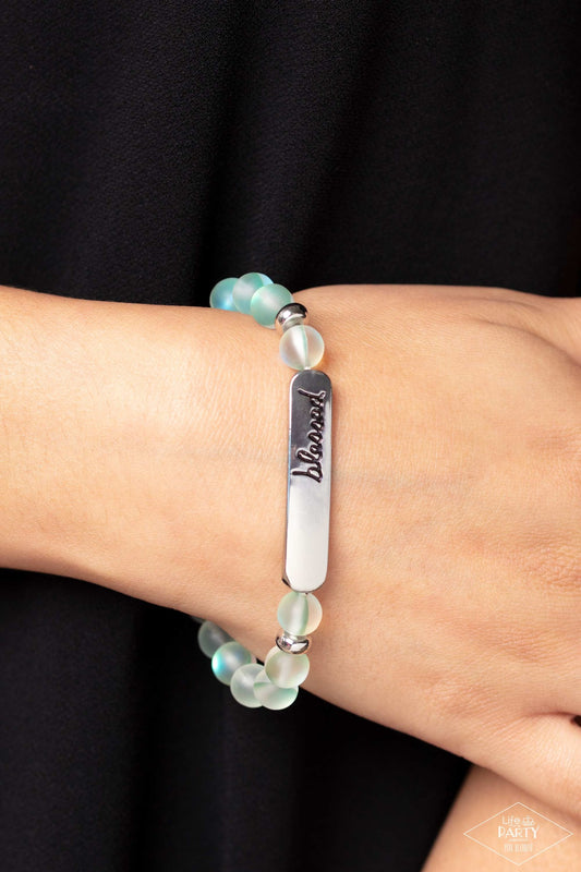 Born Blessed - blue (glow stone) - Paparazzi bracelet