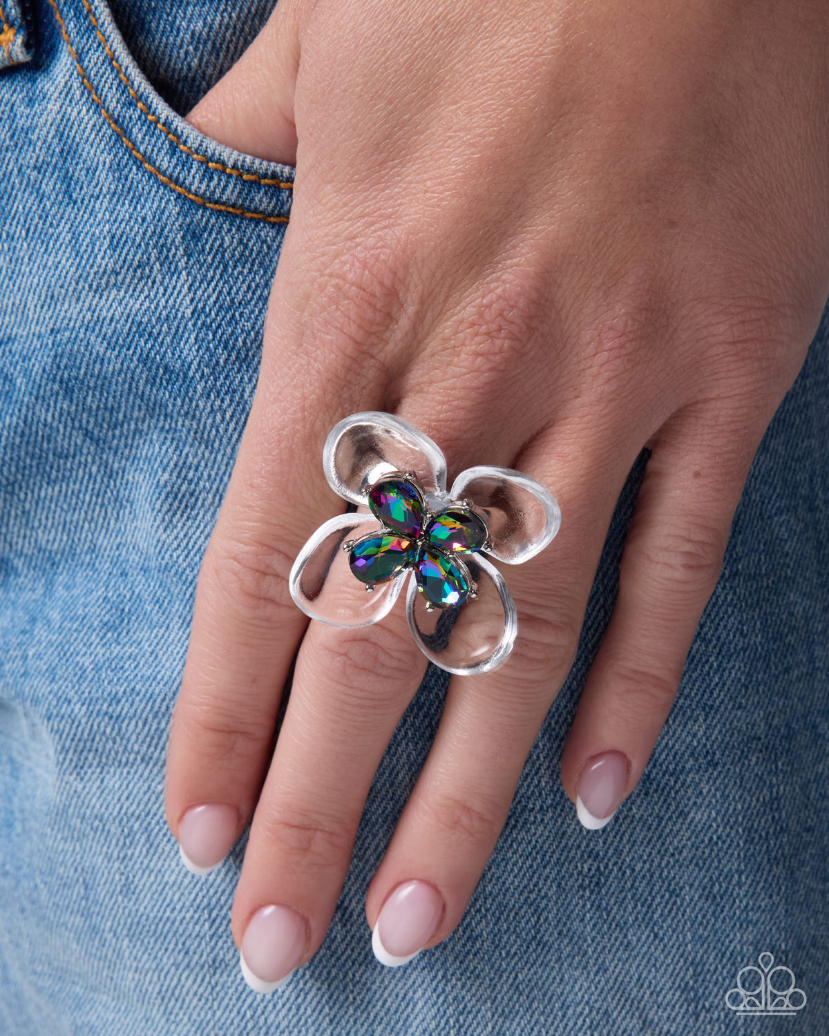Borrowed Bloom - multi - Paparazzi ring