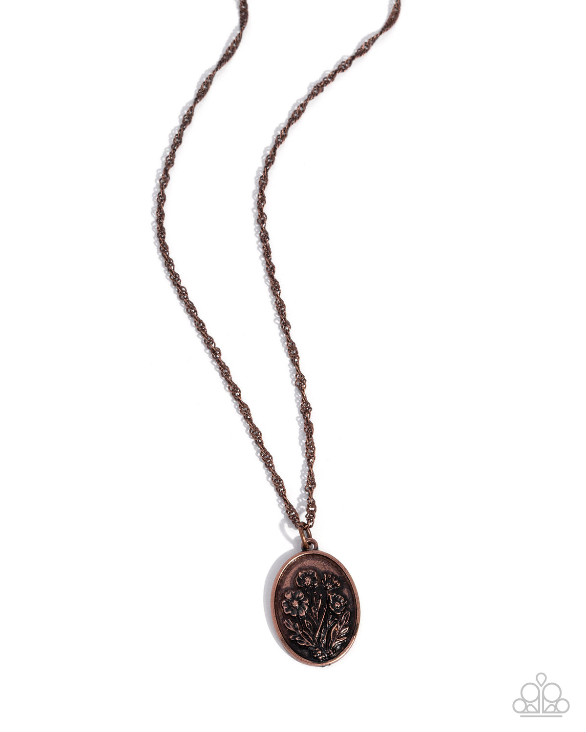 Borrowed Bouquet - copper - Paparazzi necklace