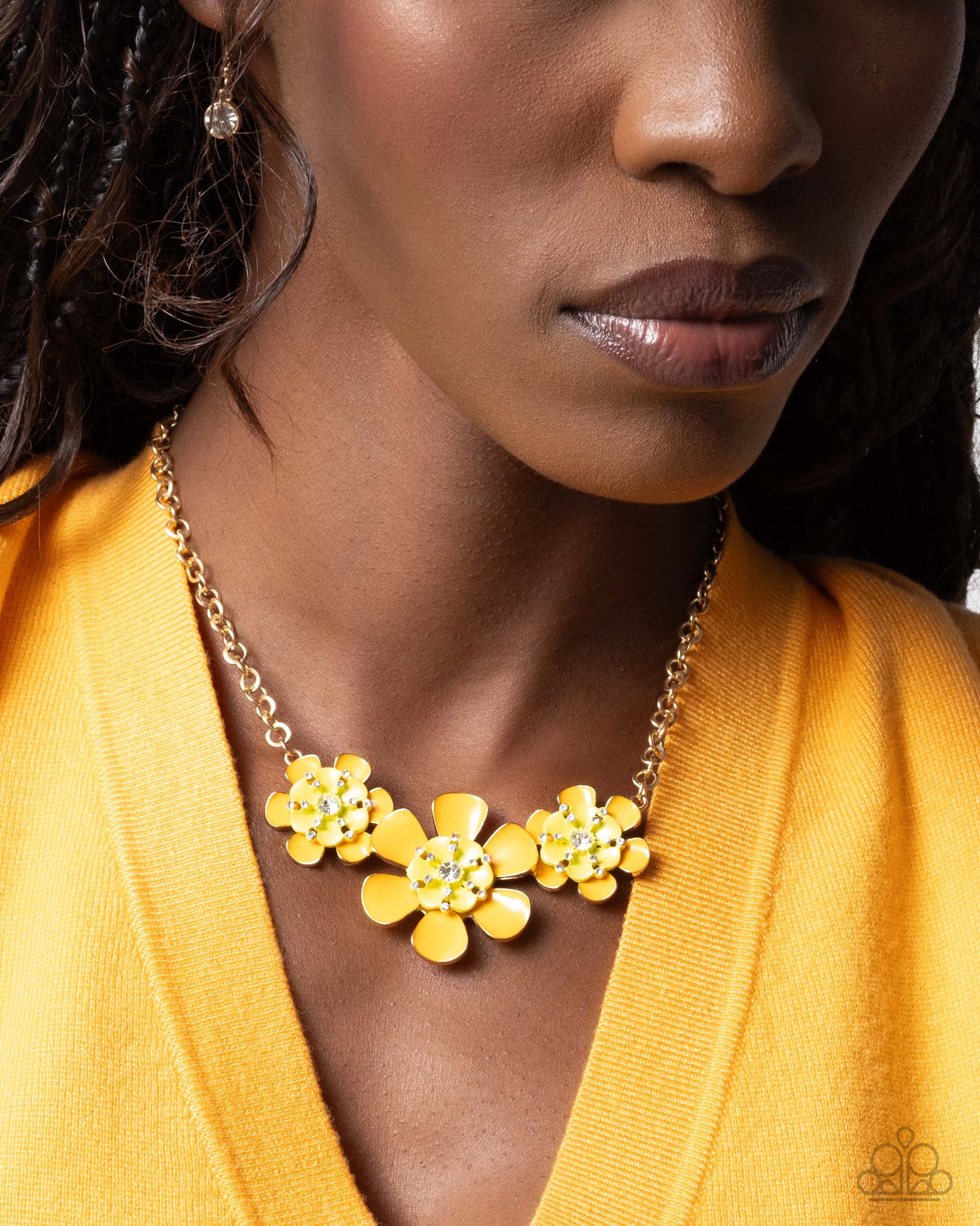 Botanic Beginner - yellow - Paparazzi necklace