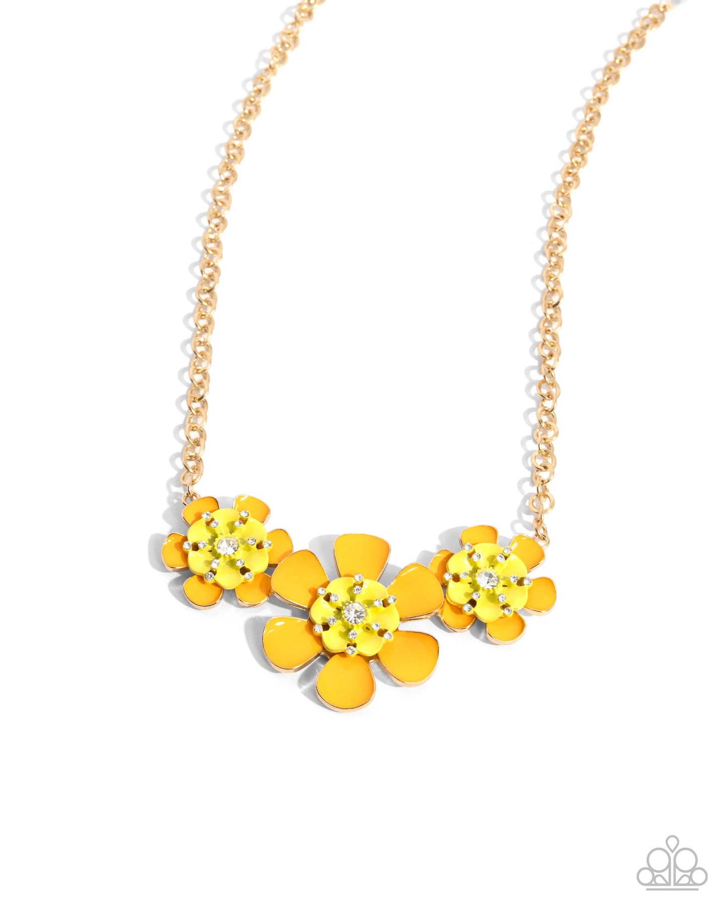 Botanic Beginner - yellow - Paparazzi necklace