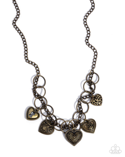 Botanical Balance - brass - Paparazzi necklace