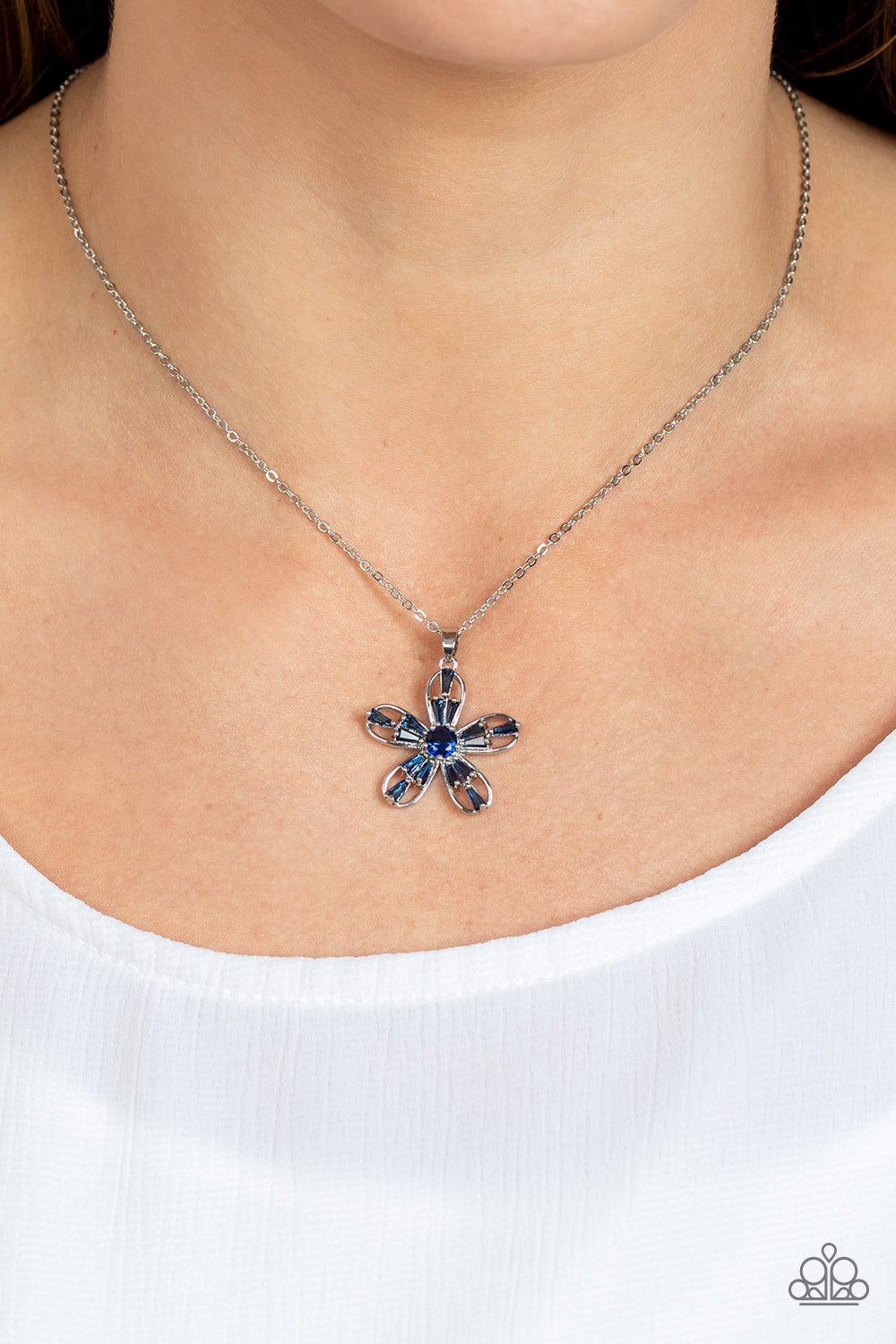 Botanical Ballad - blue - Paparazzi necklace