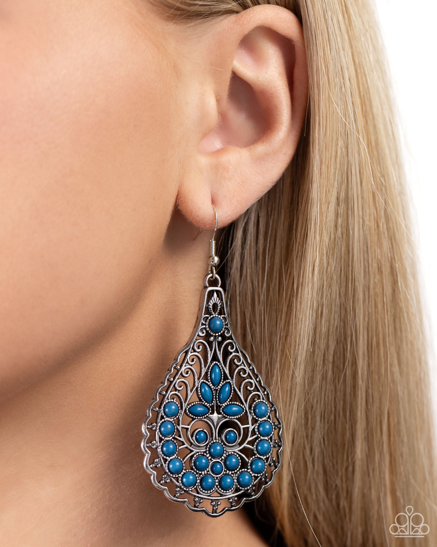 Botanical Beauty - blue - Paparazzi earrings