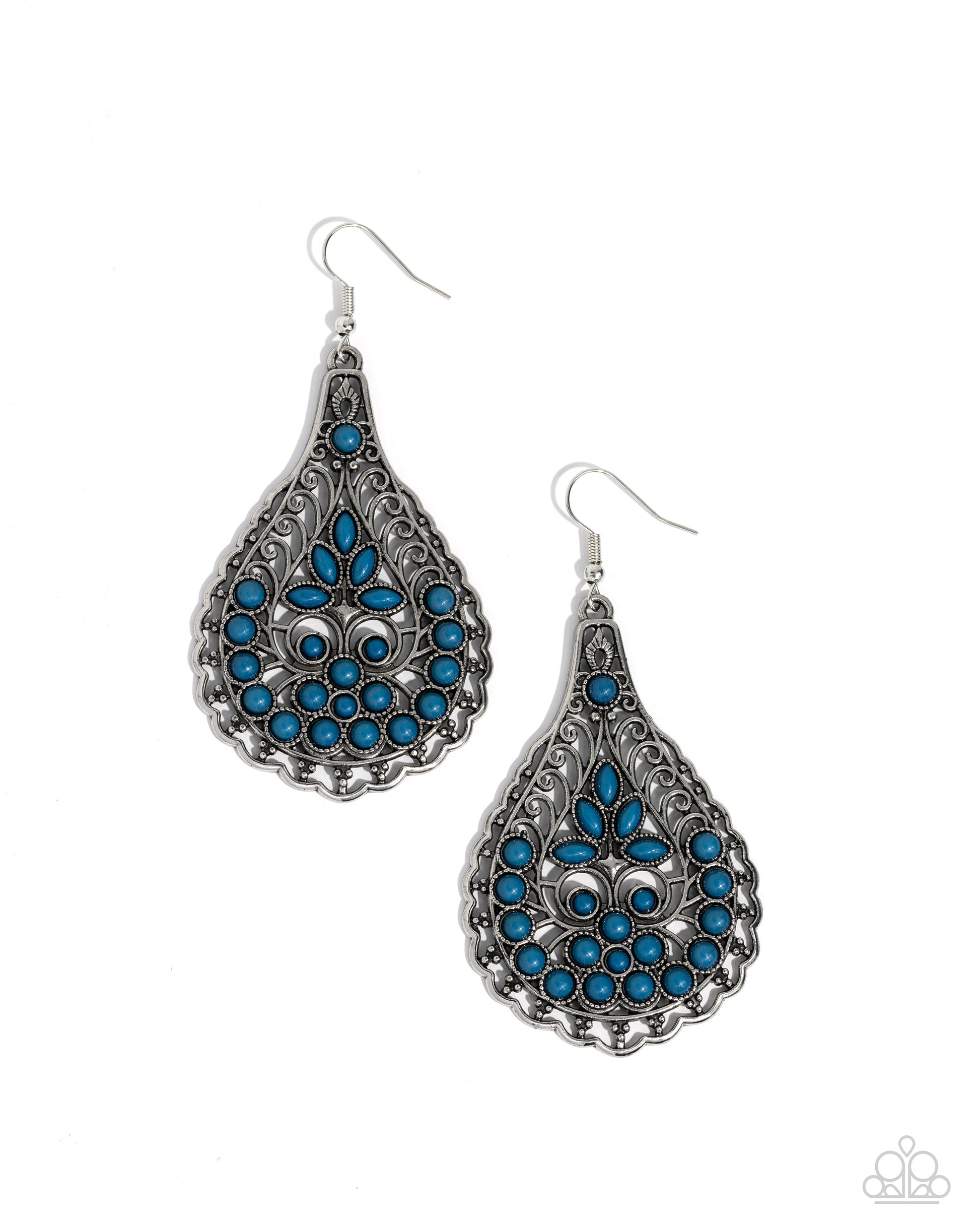 Botanical Beauty - blue - Paparazzi earrings