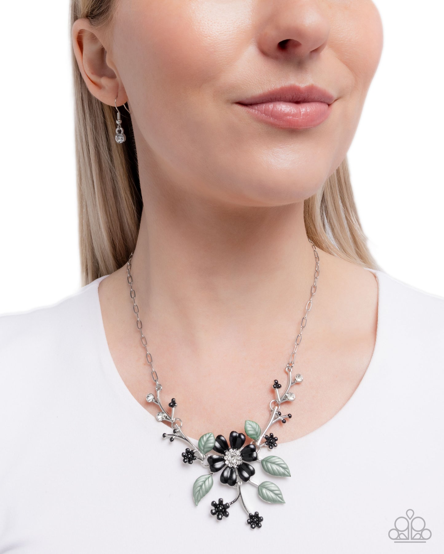 Botanical Brilliance - black - Paparazzi necklace