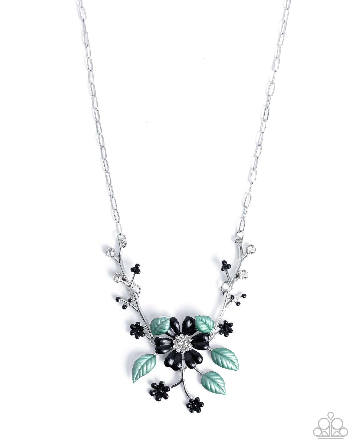 Botanical Brilliance - black - Paparazzi necklace