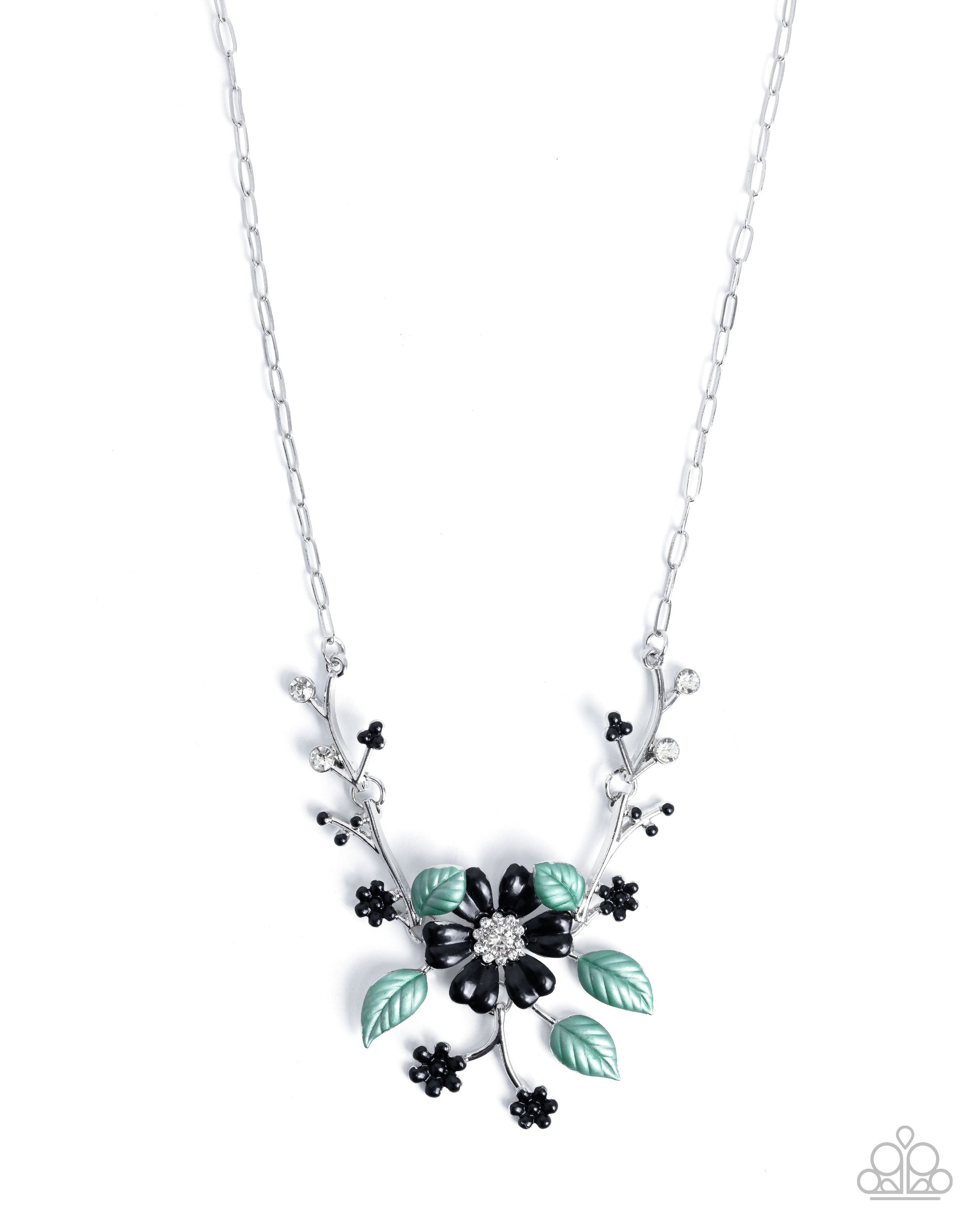 Botanical Brilliance - black - Paparazzi necklace