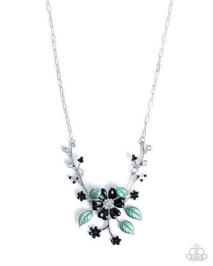 Botanical Brilliance - black - Paparazzi necklace