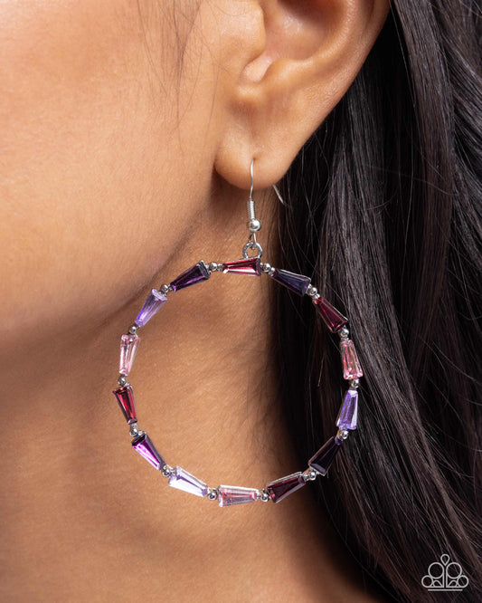 Bounce Around - purple - Paparazzi earrings