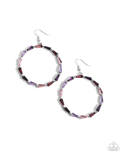 Bounce Around - purple - Paparazzi earrings