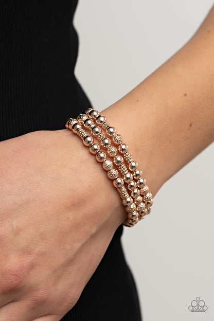 Boundless Boundaries - rose gold - Paparazzi bracelet