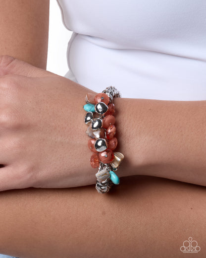 Bountiful Beads - blue - Paparazzi bracelet