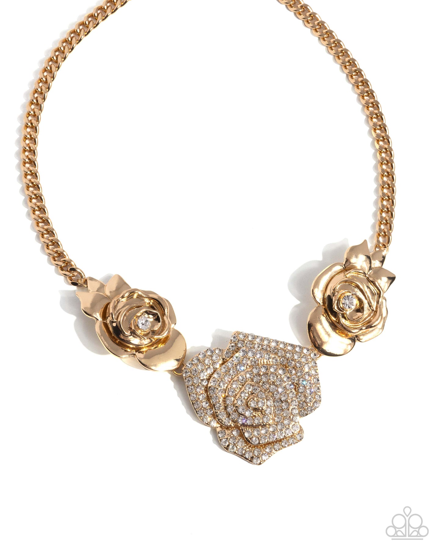 Bouquet Beacon - gold - Paparazzi necklace