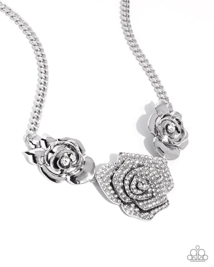 Bouquet Beacon - white - Paparazzi necklace