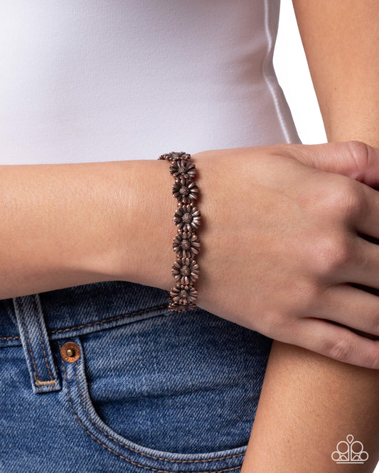 Bouquet Bombshell - copper - Paparazzi bracelet